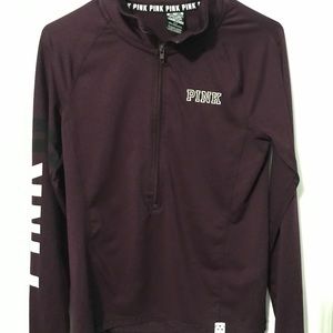 Pink pullover 3/4 zip